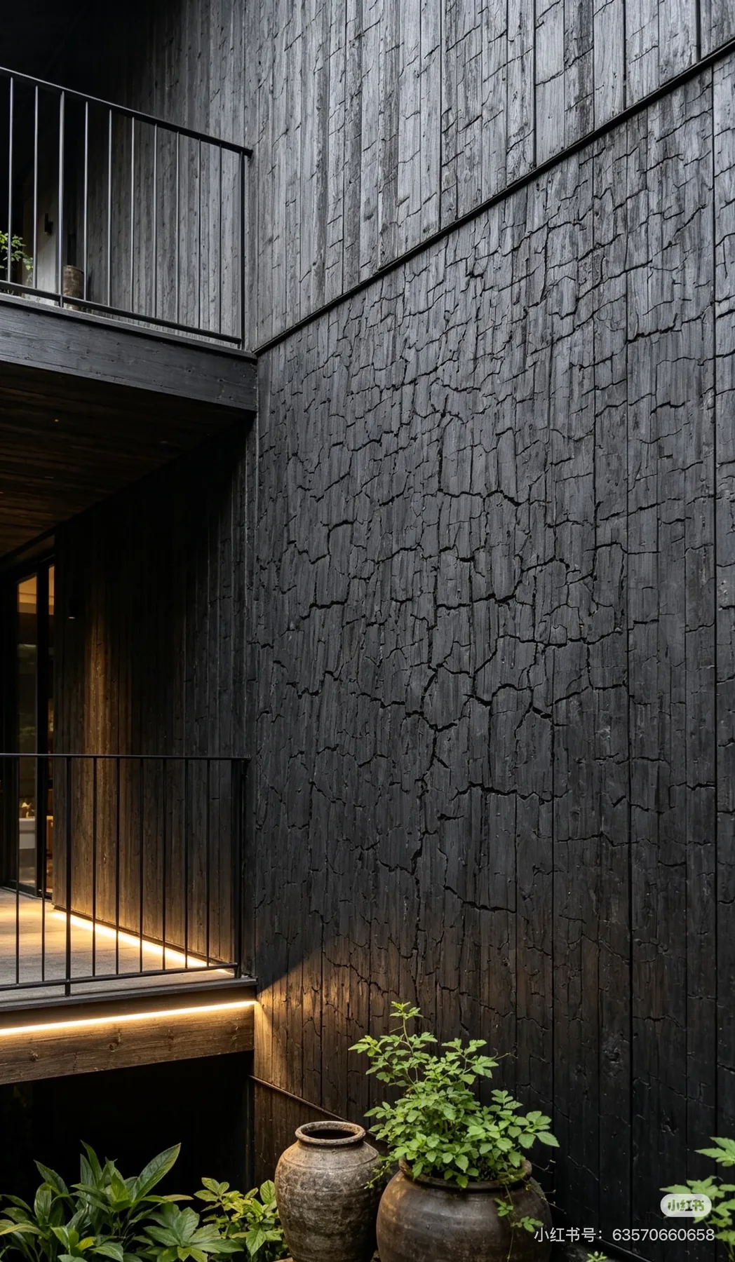 Charred Wood Texture application reference